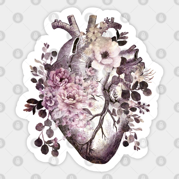 human heart,medical, watercolor Sticker by Collagedream